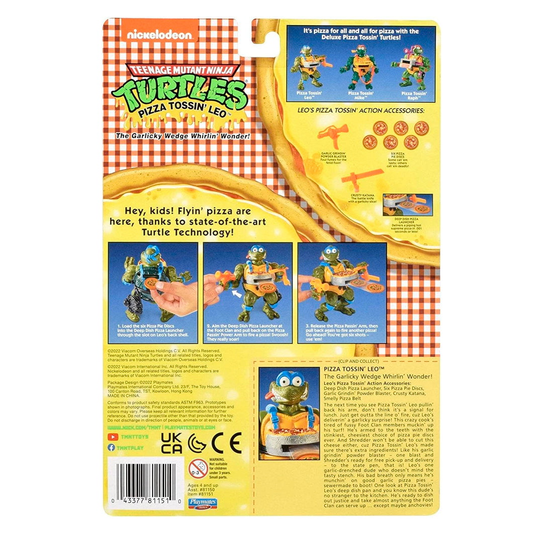 FIGURA TORTUGAS NINJA PIZZA TOSSIN LEO | NICKELODEON FIGURA TORTUGAS NINJA PIZZA TOSSIN LEO | NICKELODEON